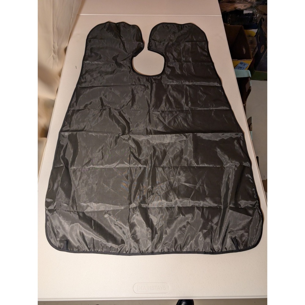Black Salon Cape with Hook & Loop Closure‎ – Hair Cutting & Styling Cape - Picture 3 of 4